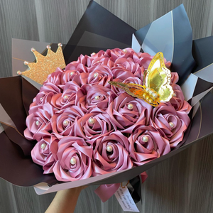 Handmade Eternal Rose Bouquet | 25 Roses