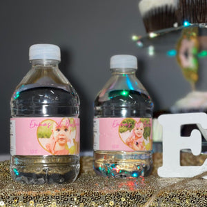 Personalized water bottle label 24ct.