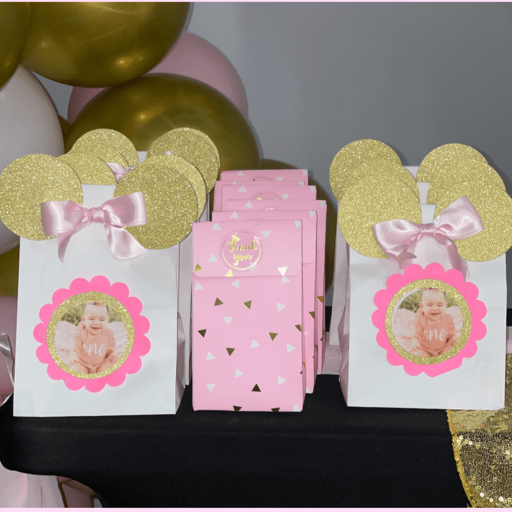 Party Customizable Paper Goodie Bags 8ct.