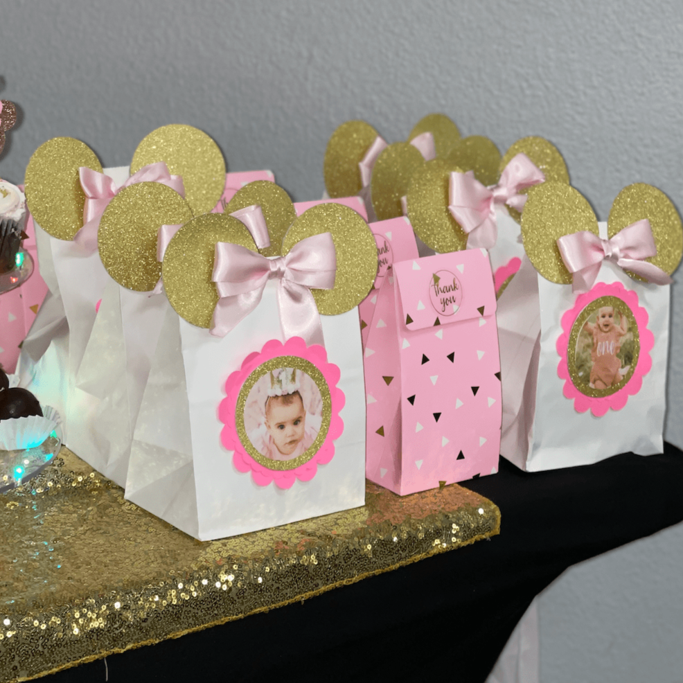 Party Customizable Paper Goodie Bags 8ct.