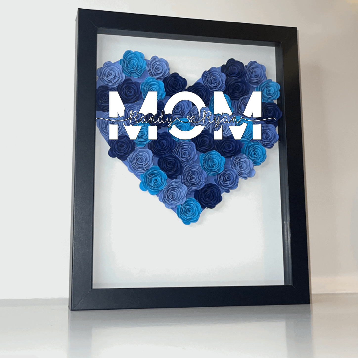 MOM Heart Shadow Box