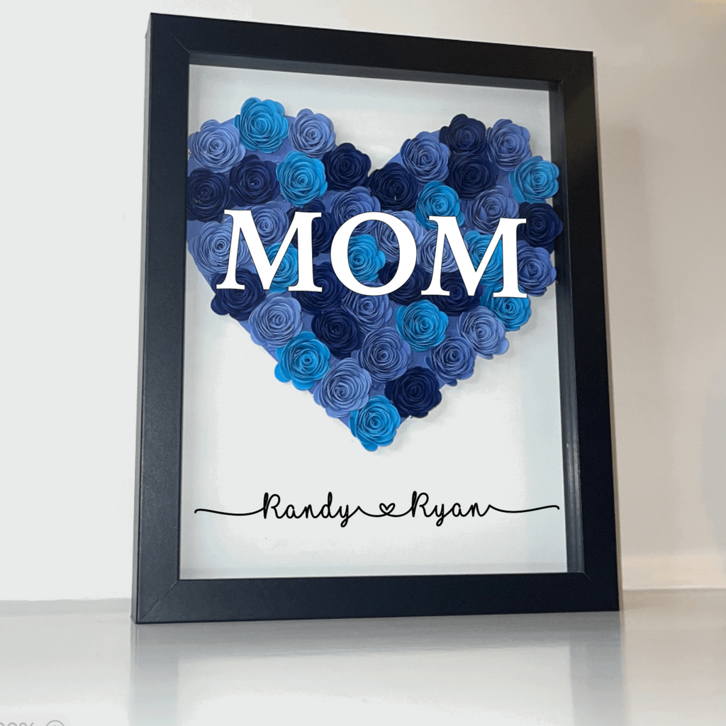 MOM Heart Shadow Box